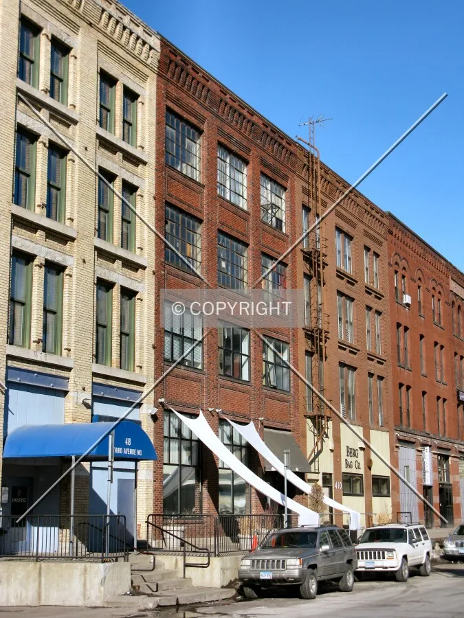 View to the north across 3rd Avenue North
