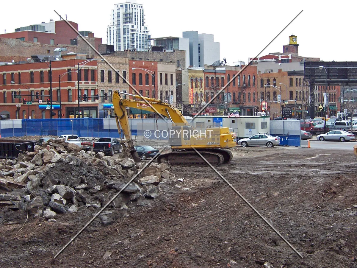 Looking northwest across the site from Upper Carrol Avenue
