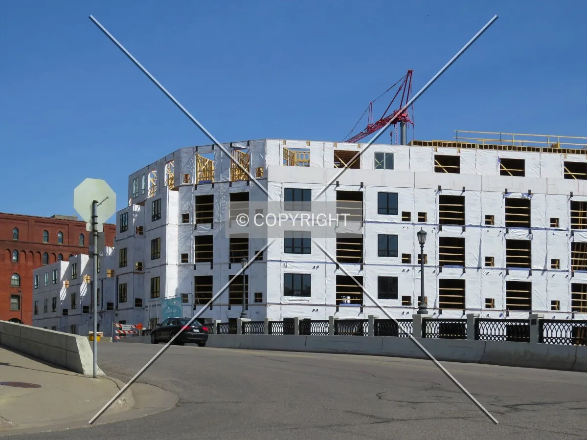 View to the north from 3rd Avenue North