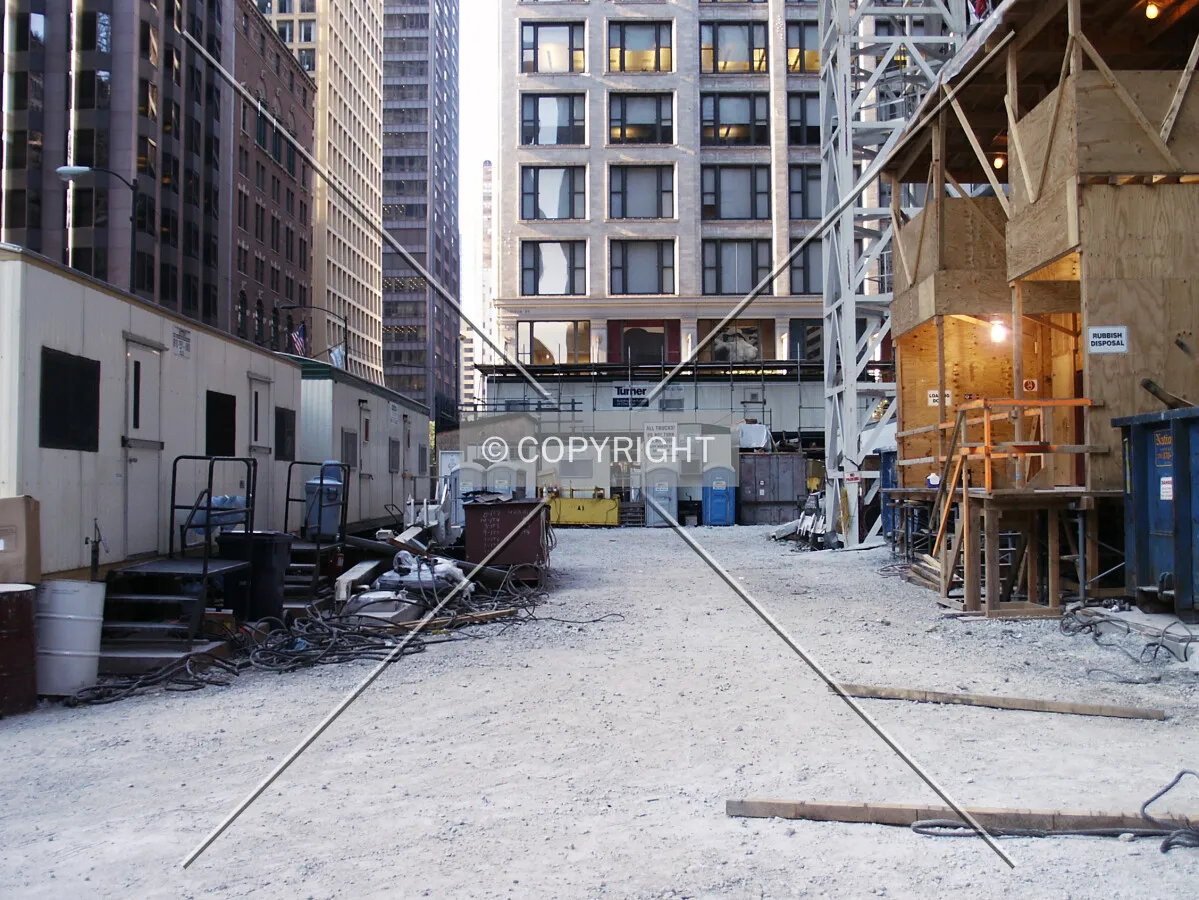 Staging area on the west side