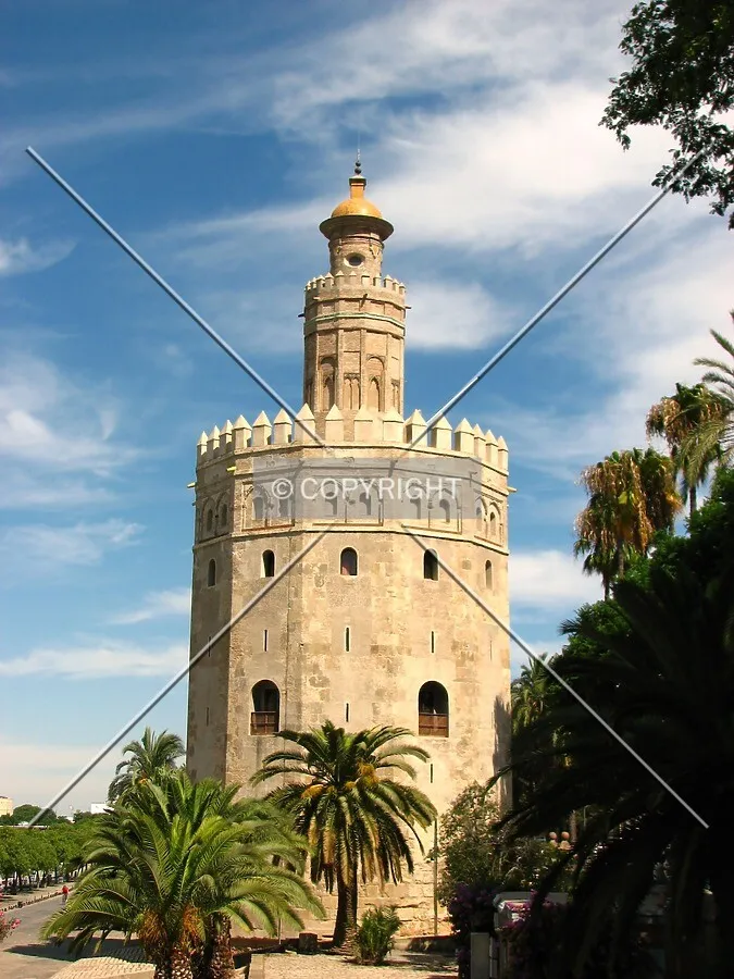 The old tower seen from Puente San Telmo intersection