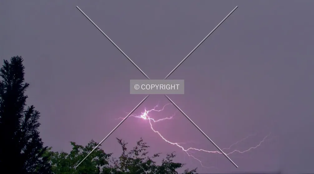 Flash of lightning