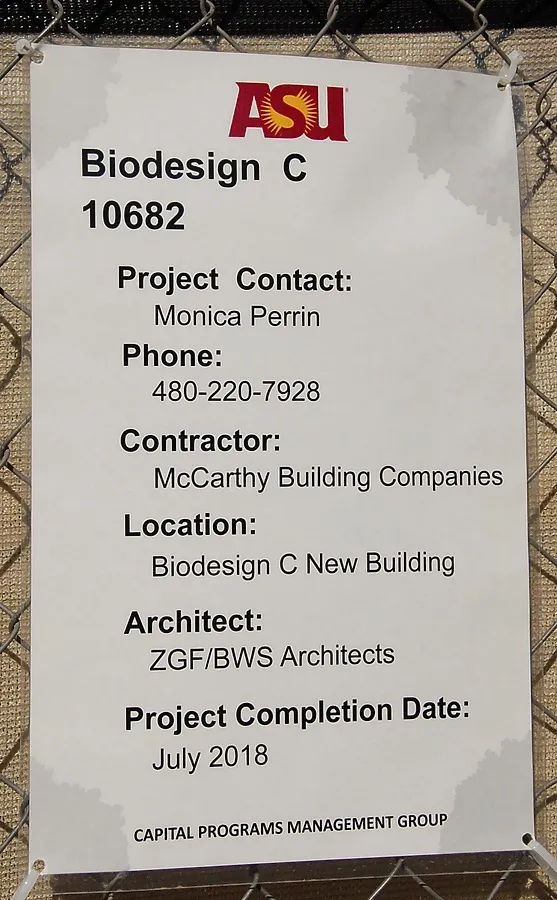 Construction notice