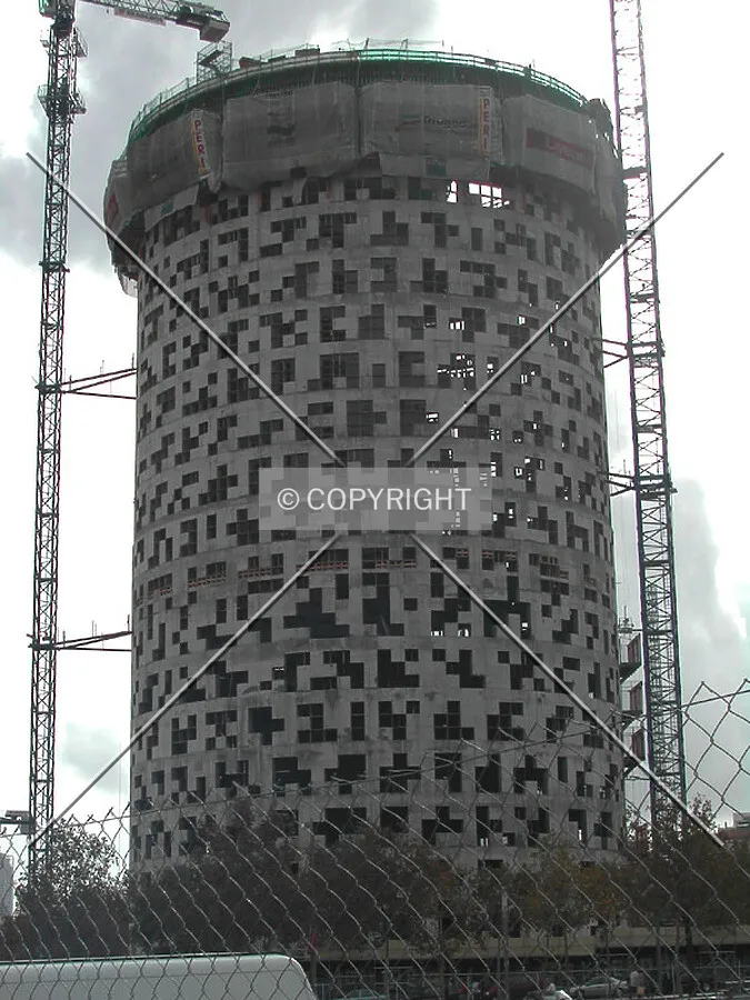 Closer view of the building