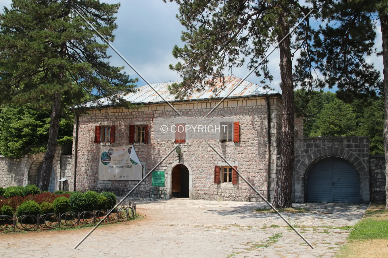 View from the east.