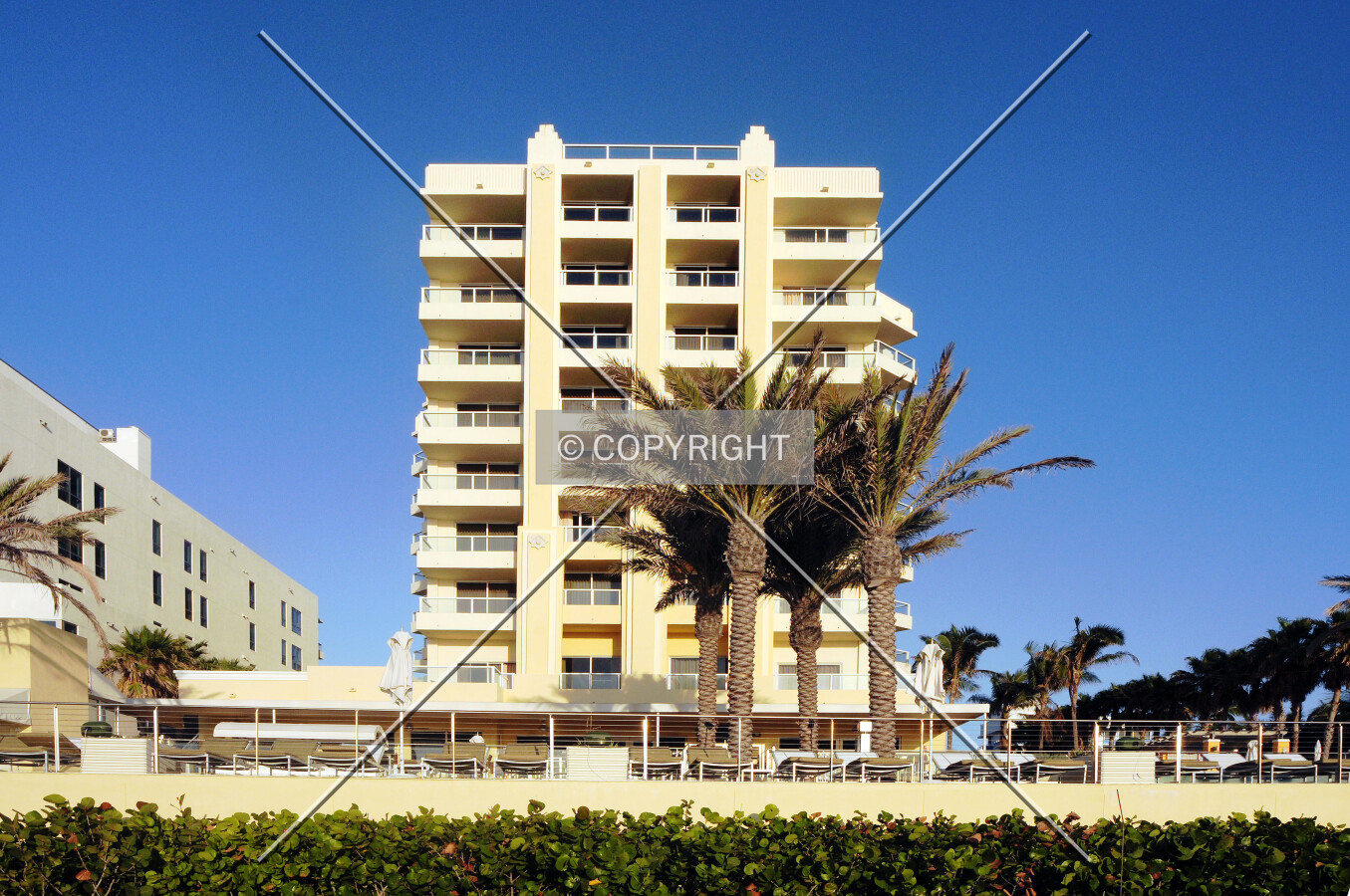 View from the east along the beach