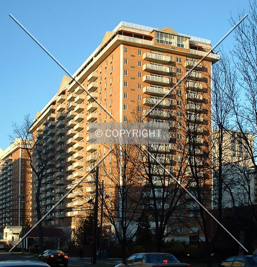 View from the southwest along Prospect Avenue