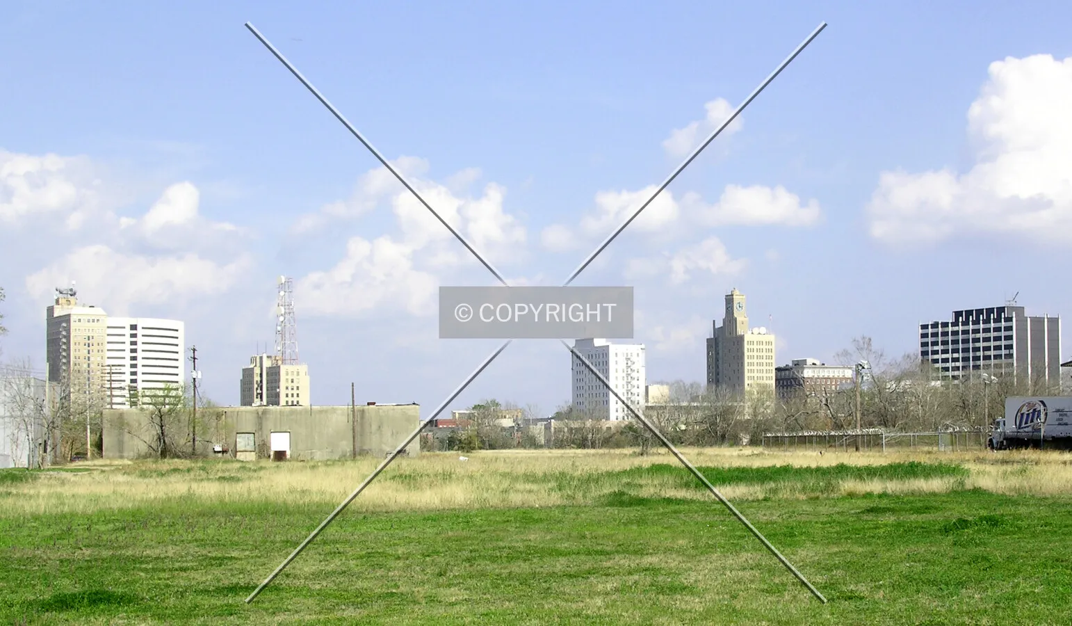 Skyline from the west