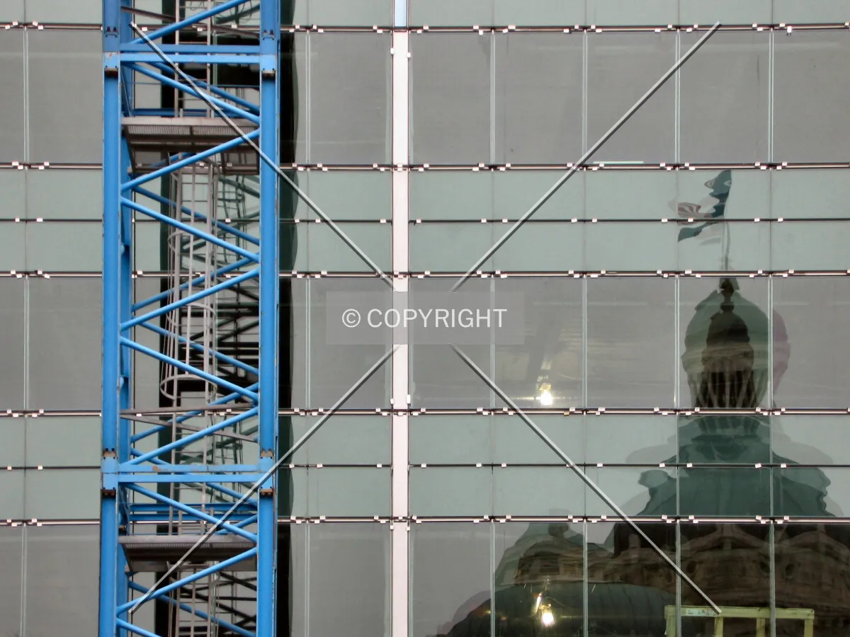New facade reflecting the Statehouse dome