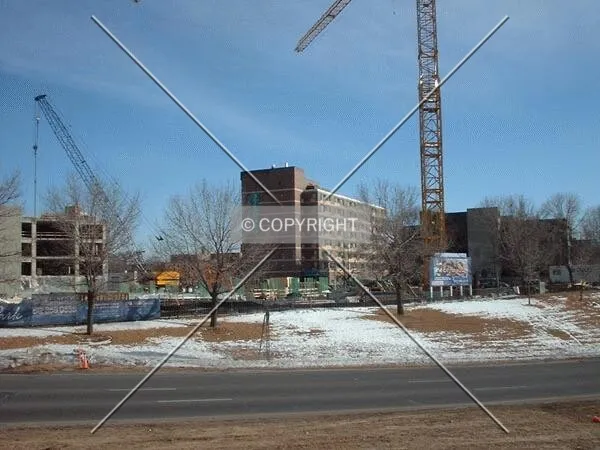 View to the south across the I-35W 5th Avenue exit ramp