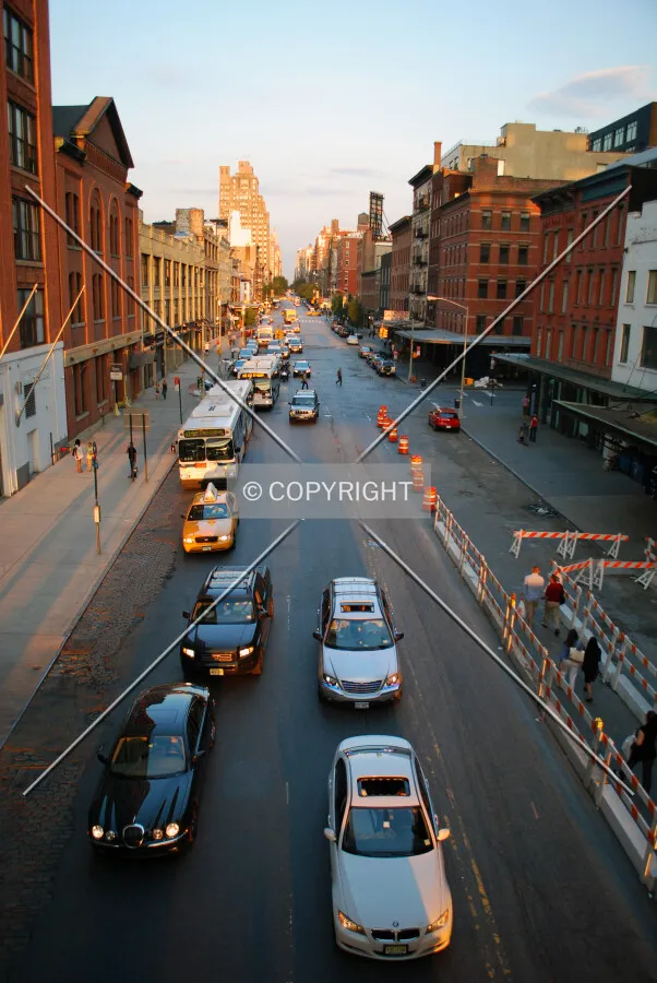 View eastward from the Highline Park