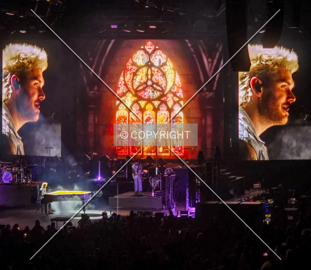 Colton Dixon on stage at the 2025 WinterJam concert; January 18, 2025
