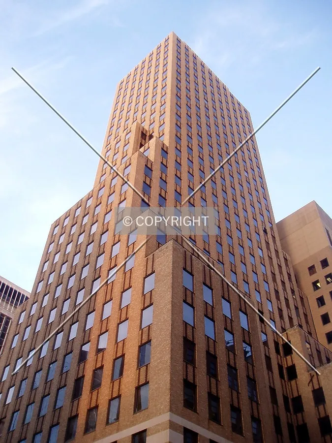 Looking up the southwest corner