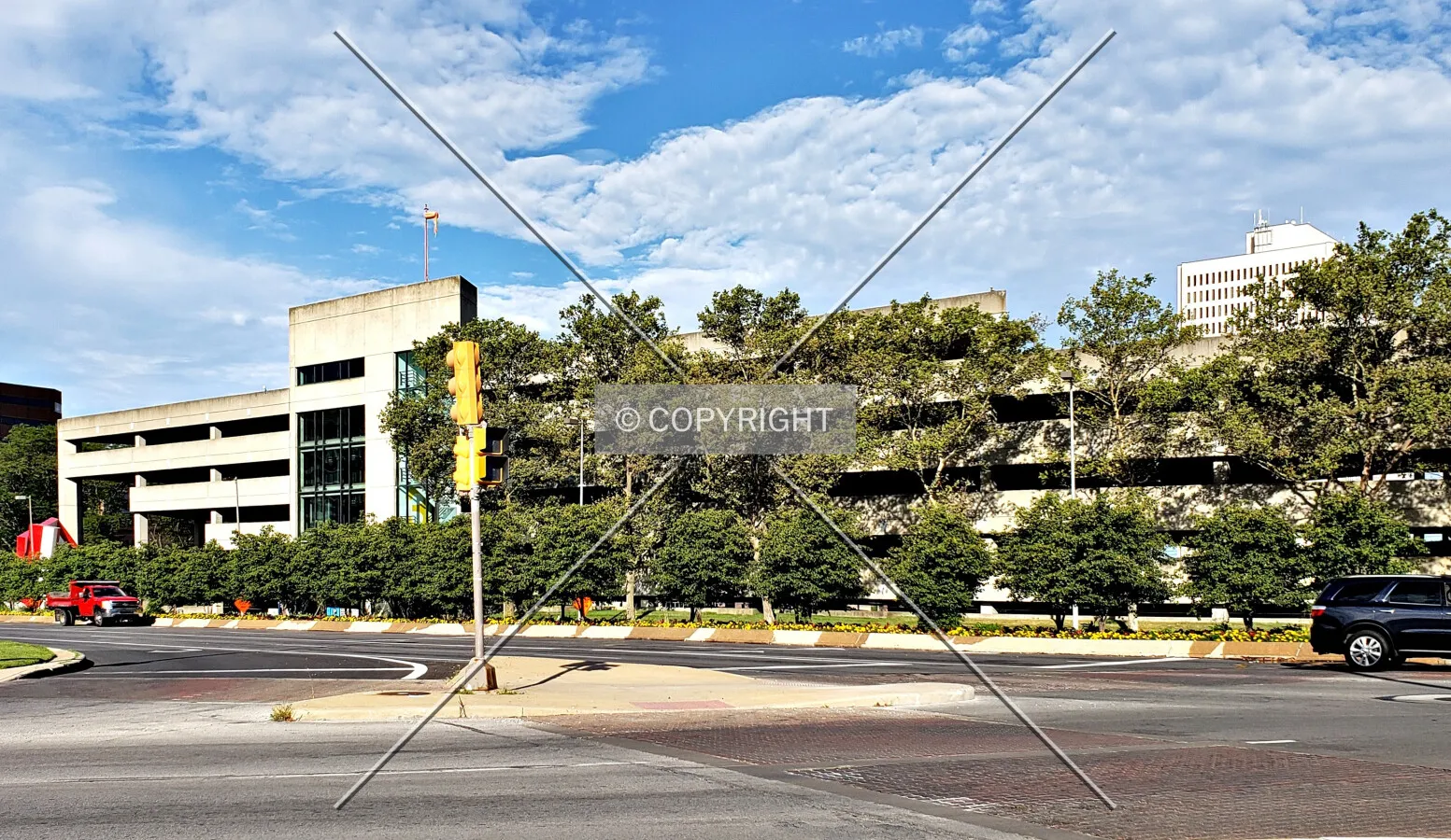 View from the southeast; August 10, 2019