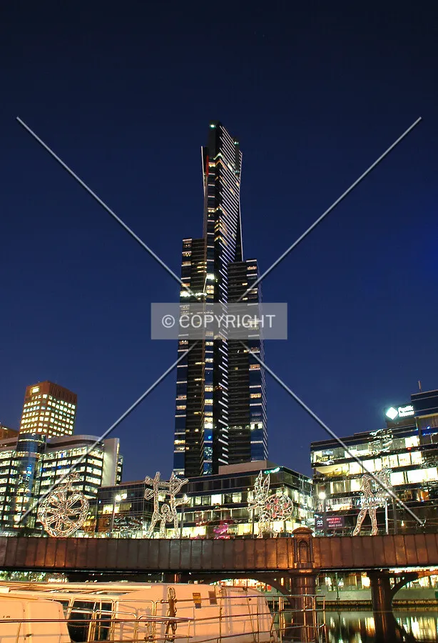 Night view from the northwest