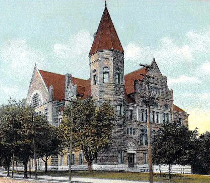 Vintage view from the northeast