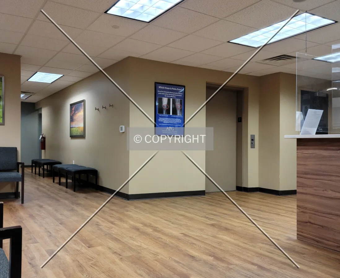 Second floor waiting room; April 22, 2021