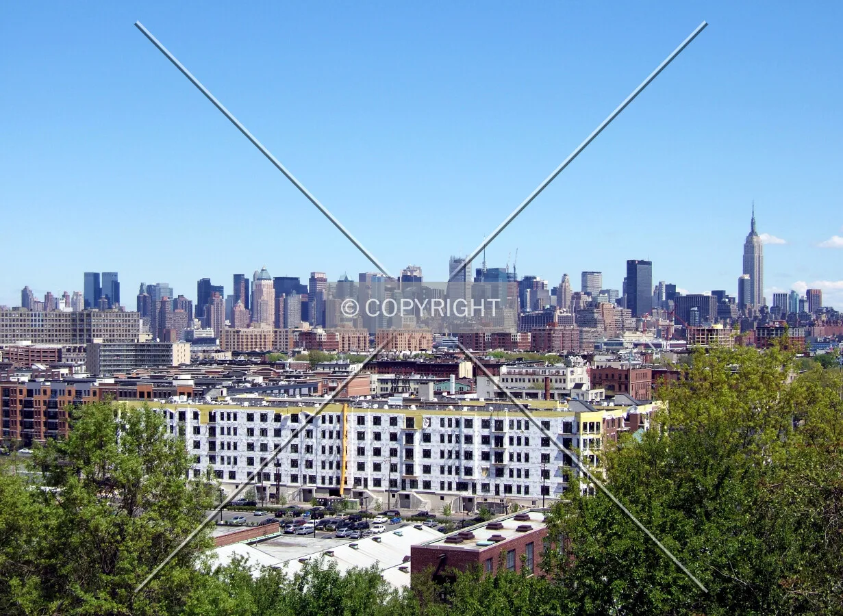 Midtown from the west in Hoboken