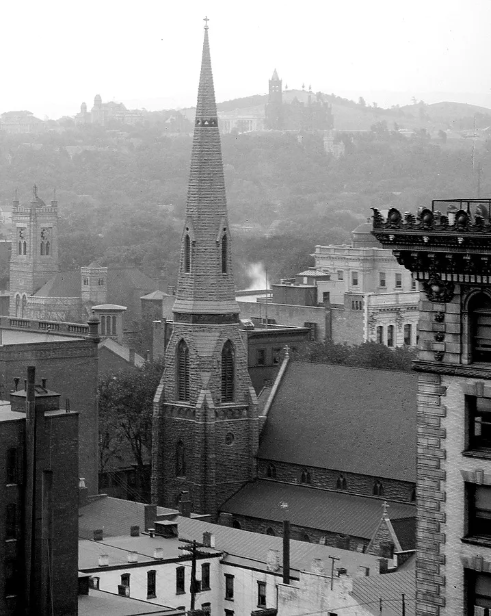 Vintage view from the northwest