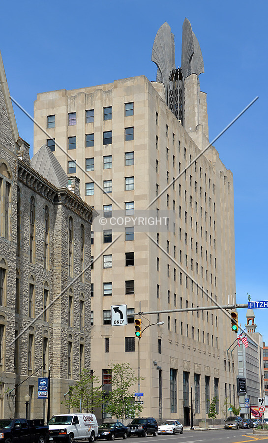 View from the southwest on Broad Street