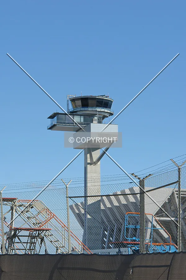 Air traffic control tower at Frankfurt Airport