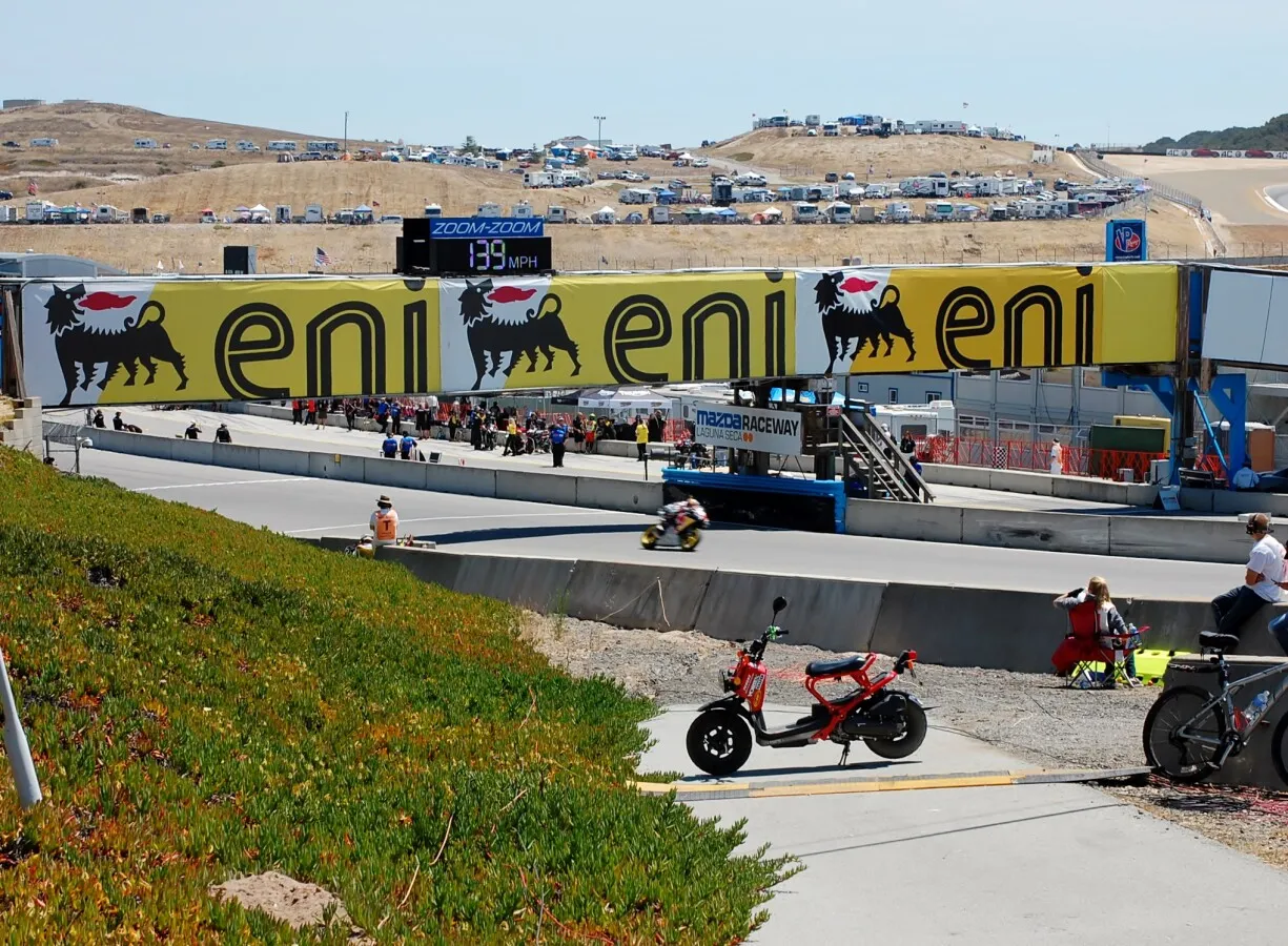 Motorcycle racer going 139 mph