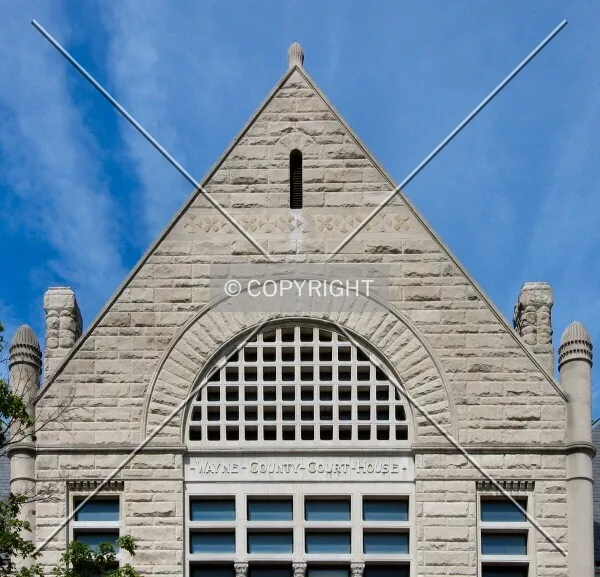 Roofline above the main entrance