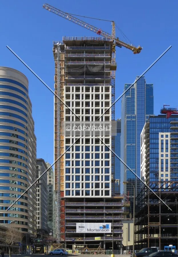View to the south from 3rd Street South