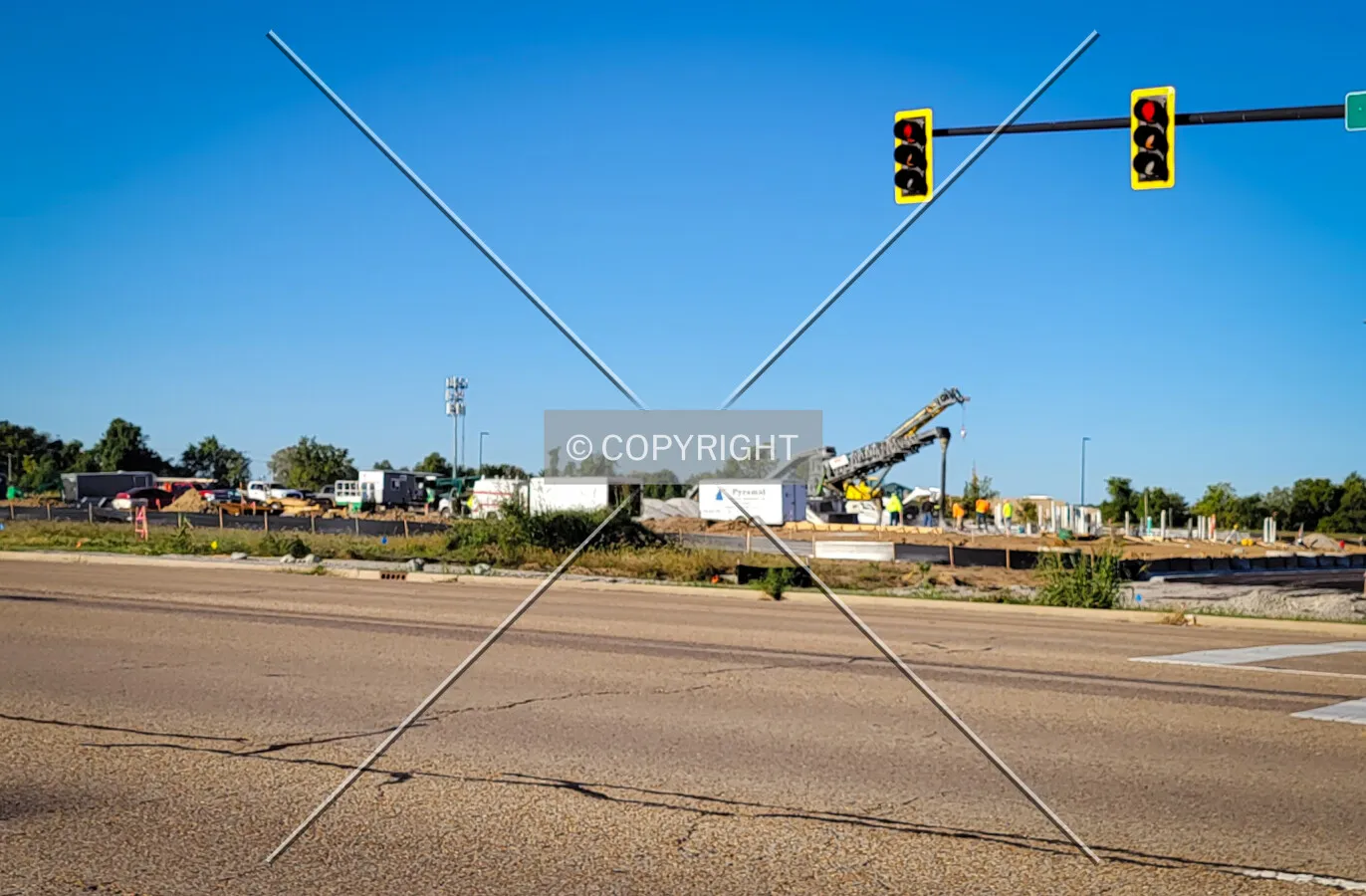 From the northeast during construction, Tuesday, September 27, 2022
