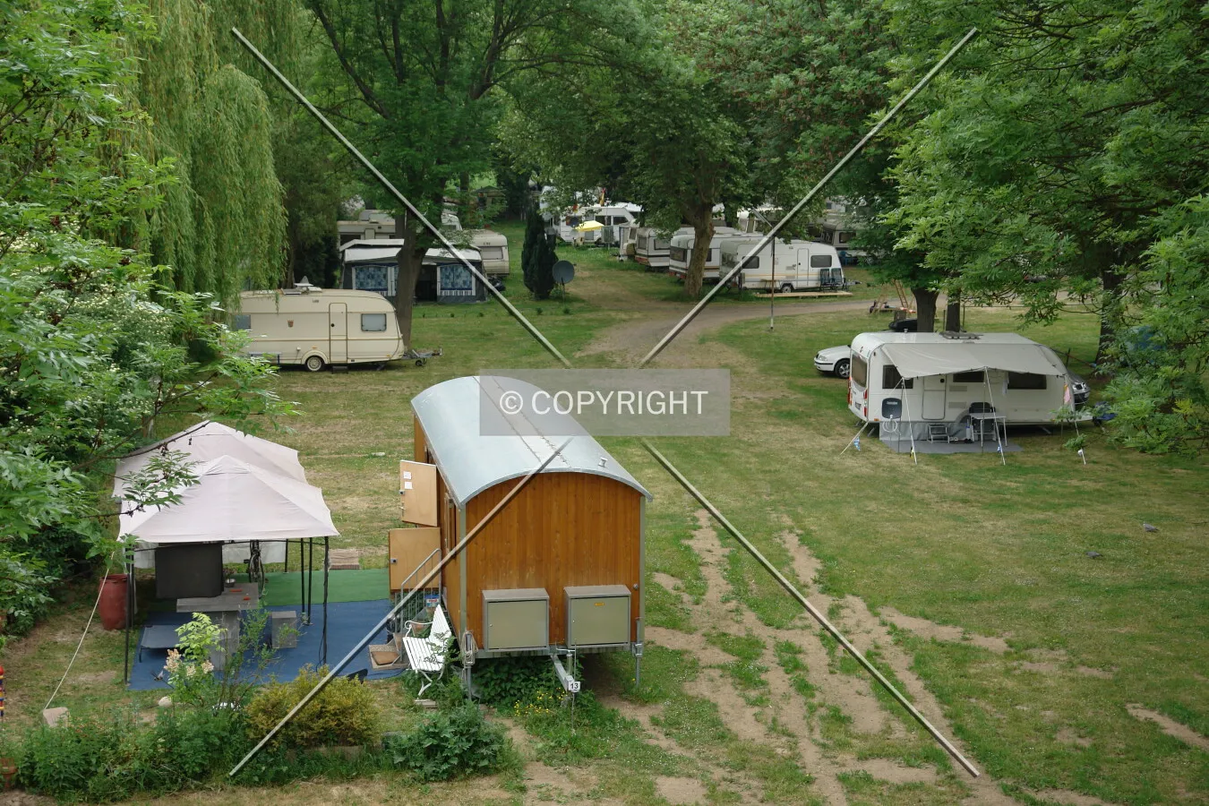 A camping area in Germany