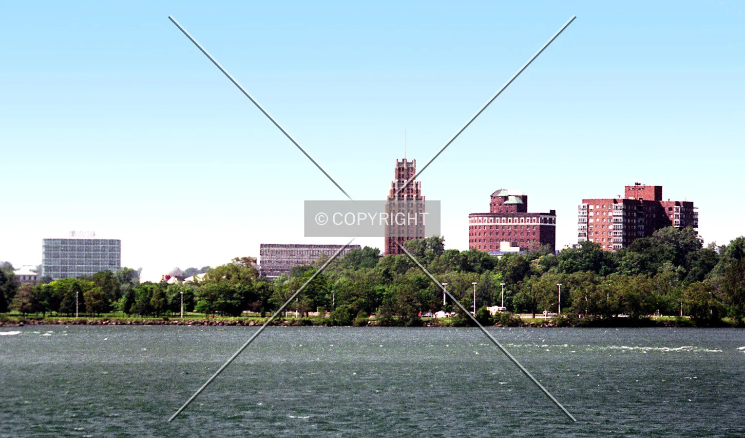 Downtown from the south