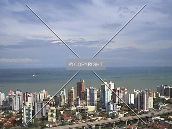 Praia da Costa view from Convento da Penha