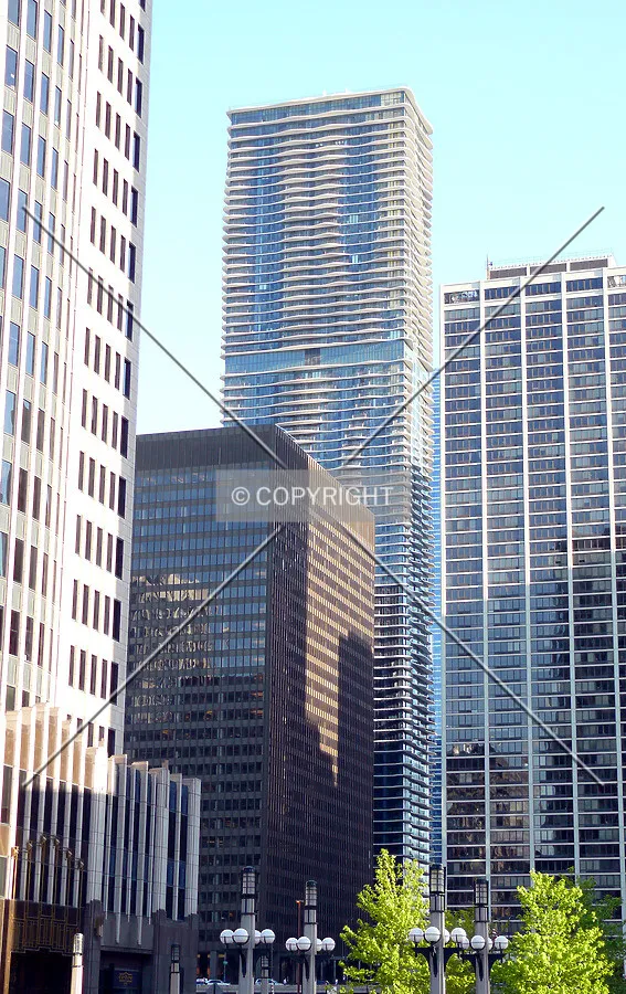 View from to the south from City Front Center