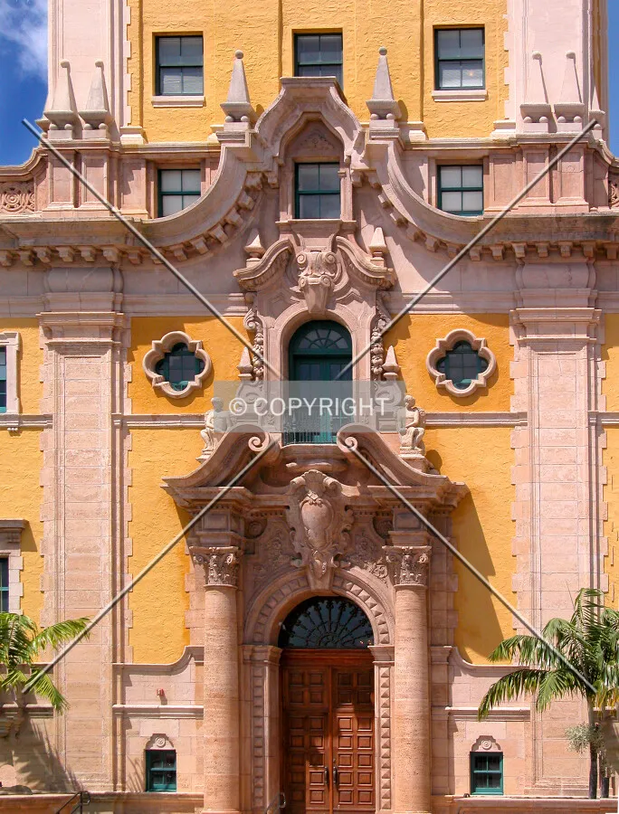 East face and entrance