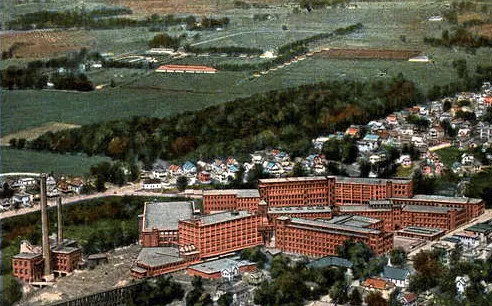 Vintage view from the southeast showing the entire Mohasco mill complex