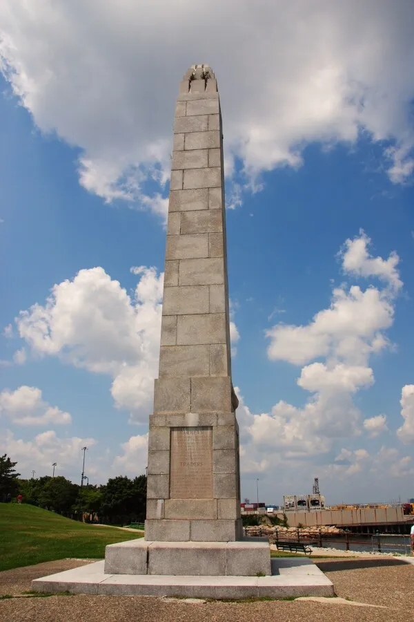 View from the east