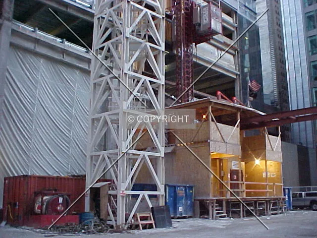 Looking into the site from Dearborn Street