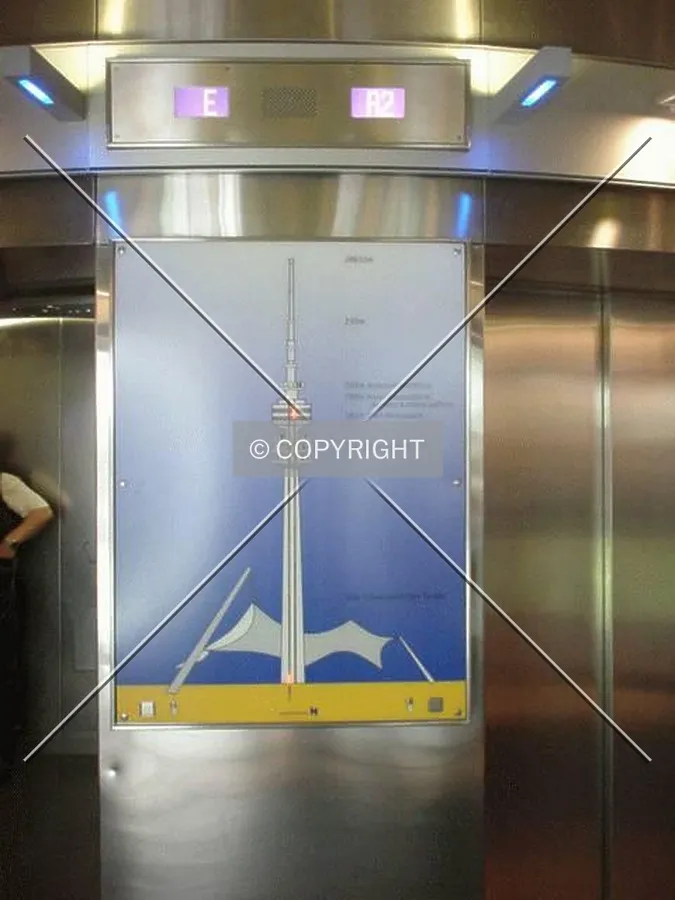 Between both elevators