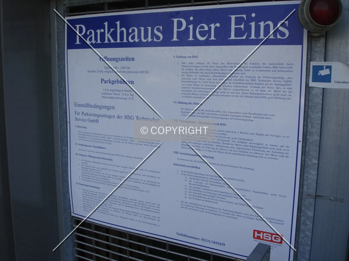 Building sign at entrance