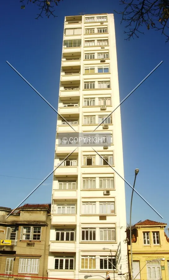 Looking up from across João Pessoa Avenue