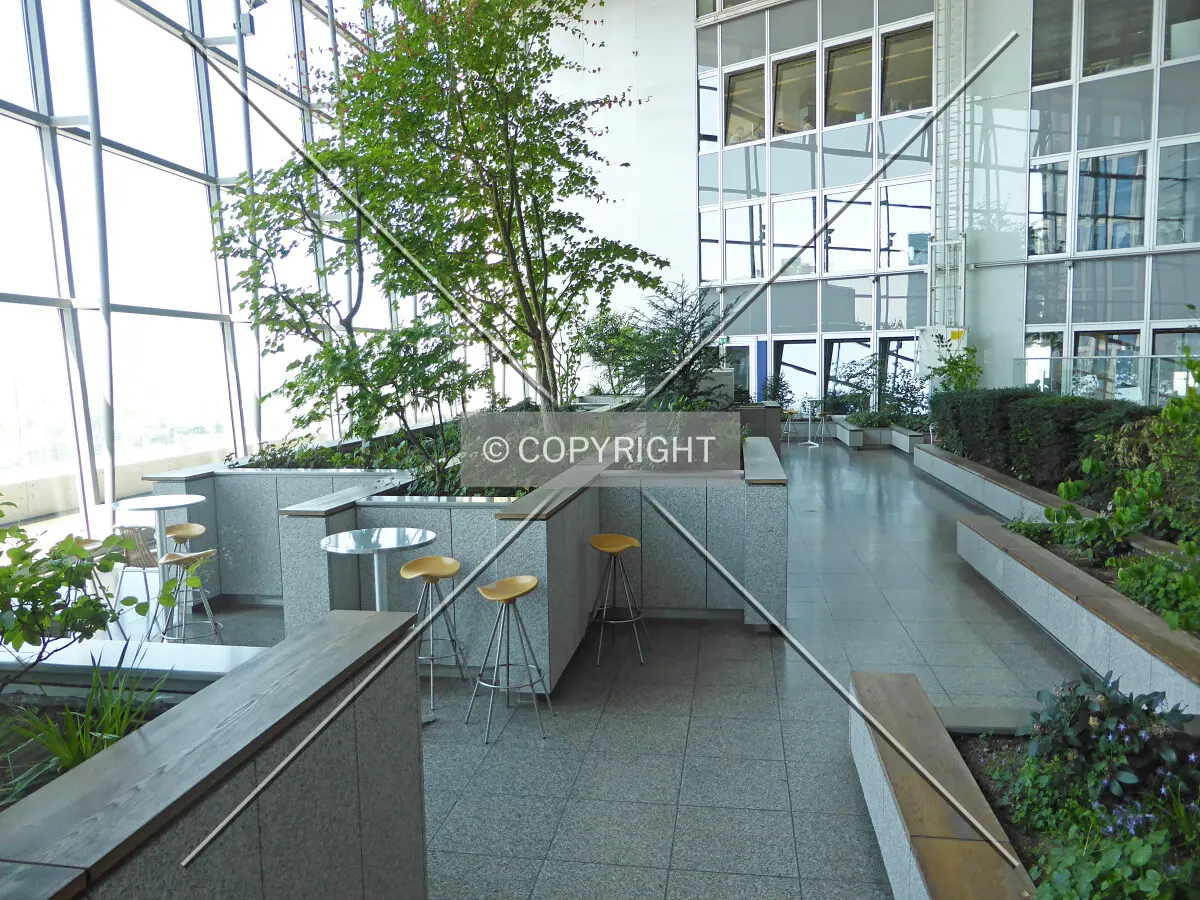 Relaxation zone - one of the elevated gardens