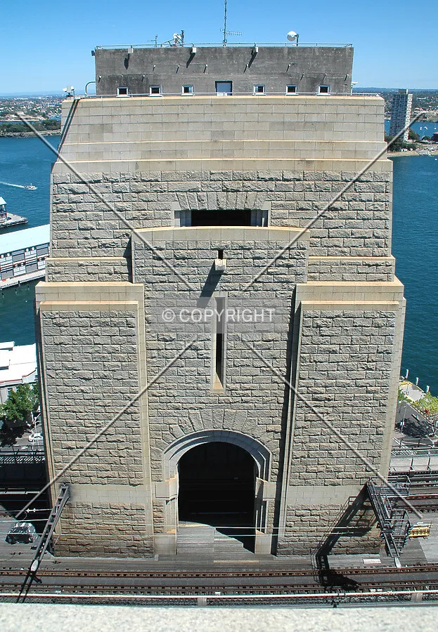 View of the southwest pylon