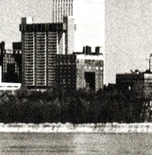 View from the southwest across the Mississippi River