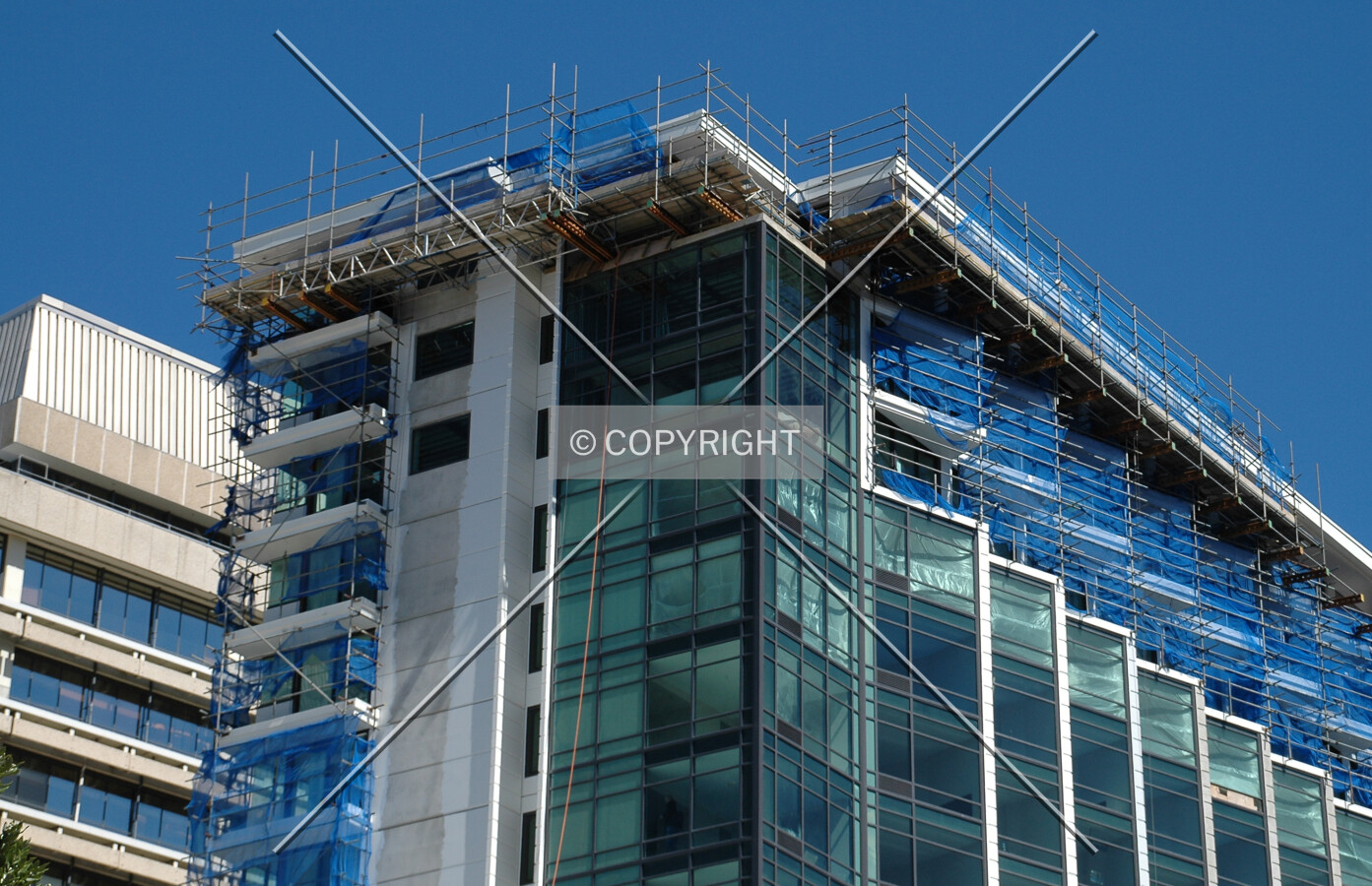 Top of the northwest corner