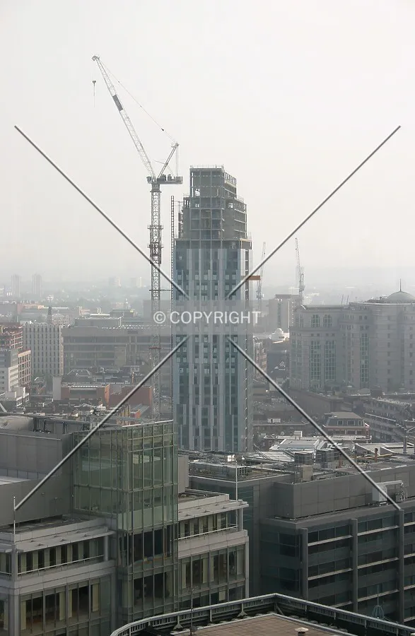 View southeast from the 17th floor of the Broadgate Tower