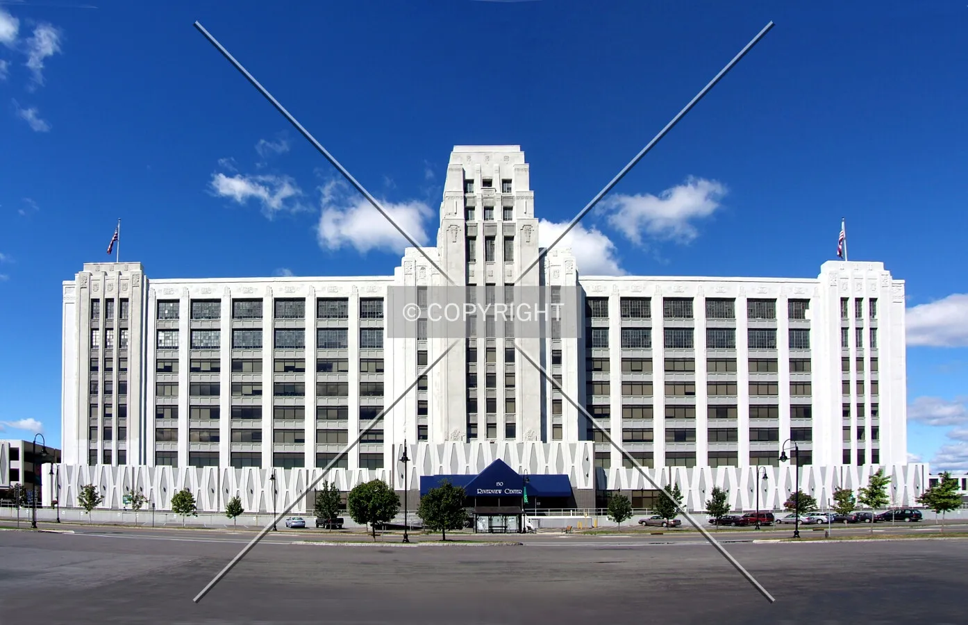 View from the southeast
