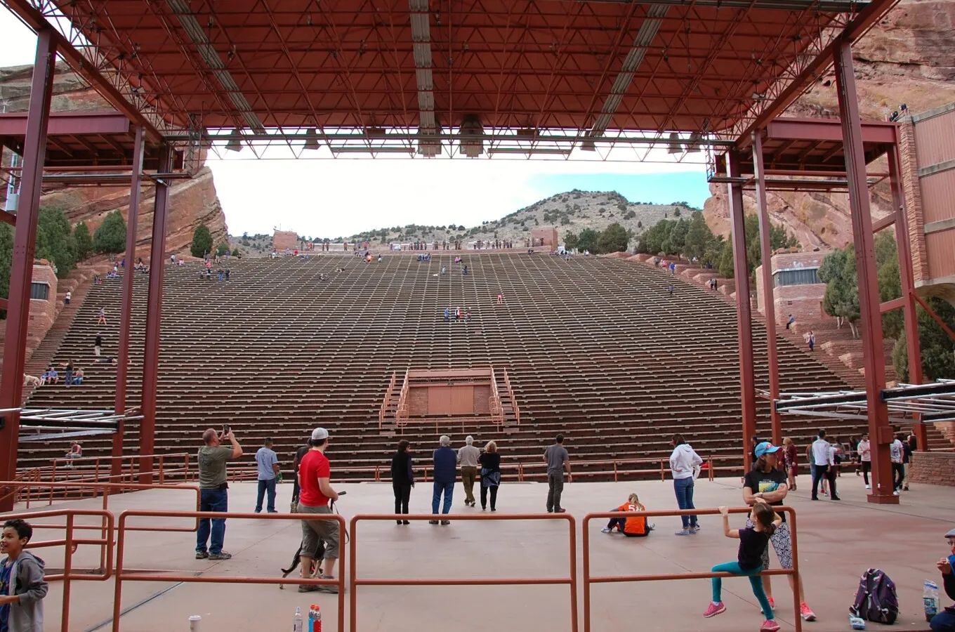 View of the stage and seating