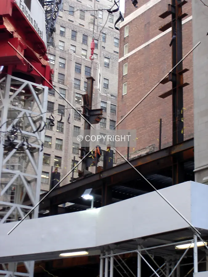 Crane at work