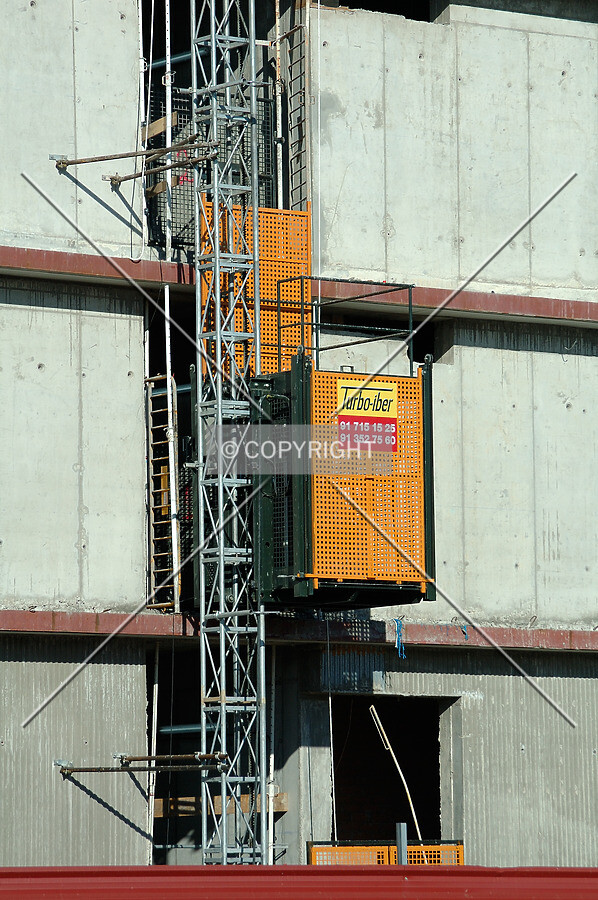 Workers lift