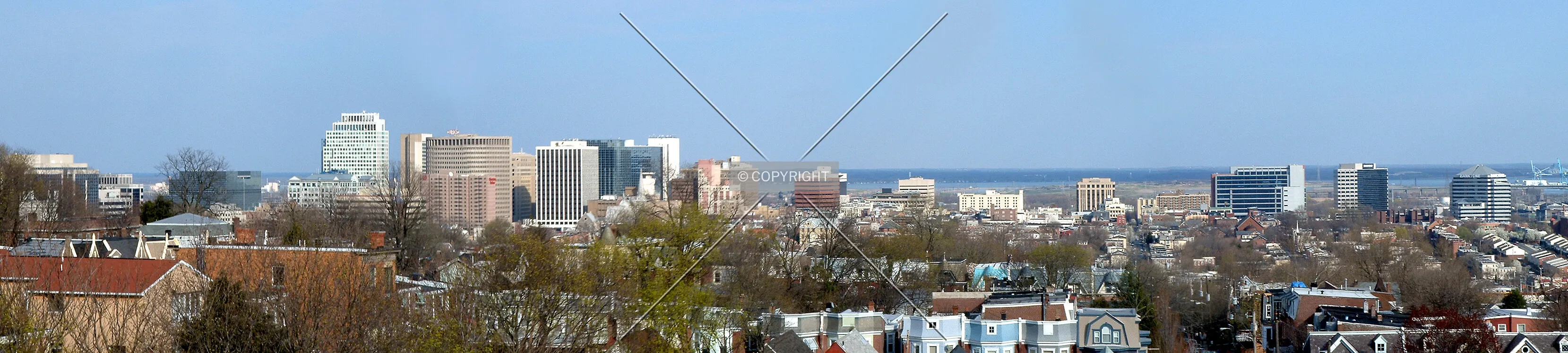Skyline from the northwest